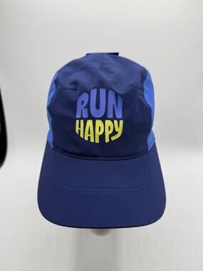 Brooks "Run Happy" Journey Hat Blue/Green Adjustable S/M *NWT